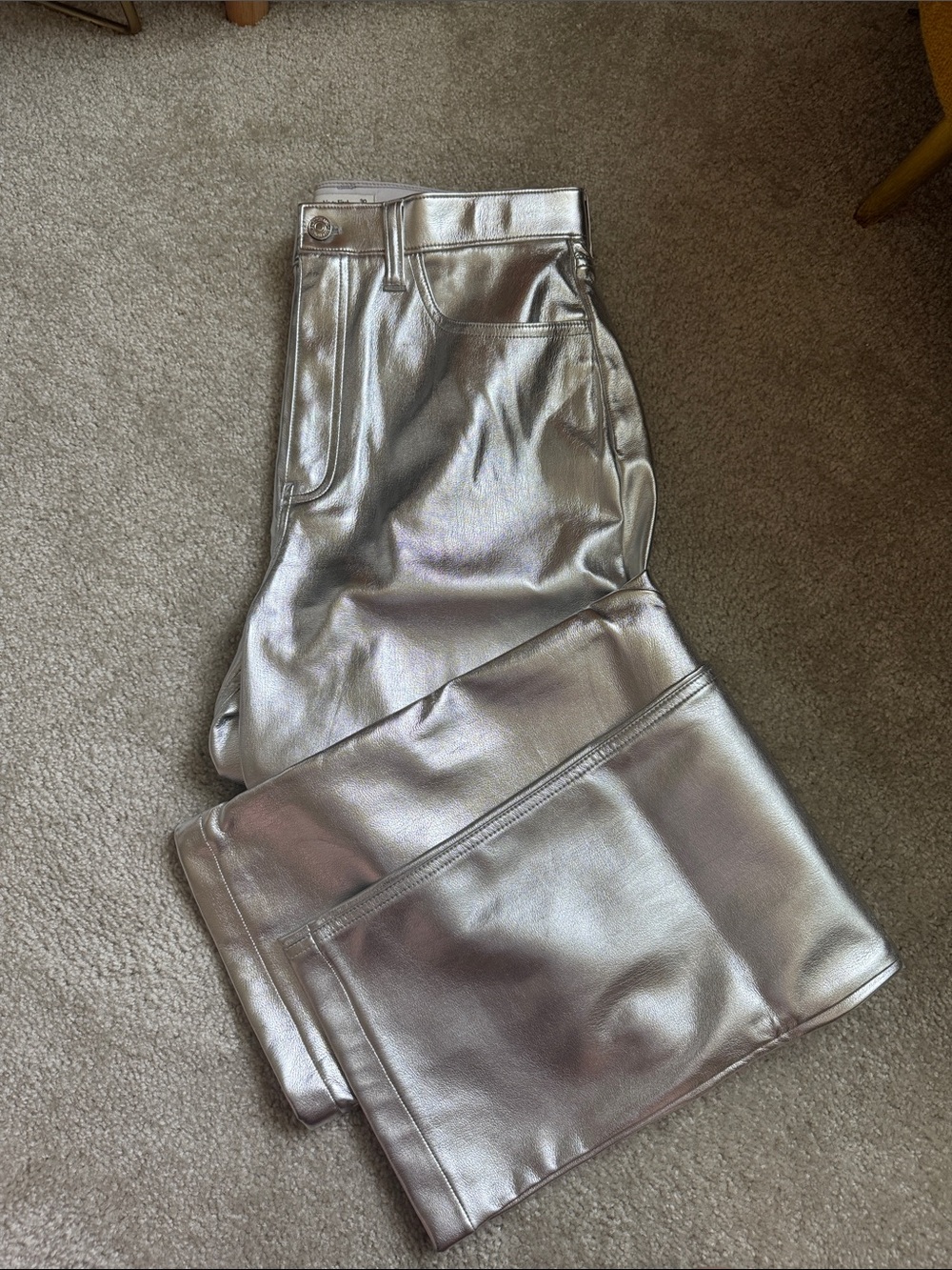 Abercrombie & Fitch Silver Metallic curve love 10L